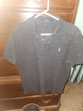 Polo by Ralph Lauren Men’s Charcoal Heather Polo Shirt